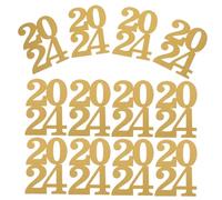 POPETPOP 12 Pièces Étiquettes Découpées pour Décoration de Vase et Centre de Table de Fête Graduation Papier Pailleté