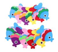 POPETPOP 12 Pièces Fish-shaped Non-woven Hanging Ornaments For School Decorations Rustic Nautical Ocean Wall Art For Classroom And Store Coastal Theme