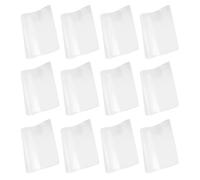 POPETPOP 12 Pièces Housse de Cahier Transparente A6 en Pvc, Imperméable et Antidérapante, pour Journal et Livre, Compacte et Portable, pour L’école, Étudiants et Professionnels Occupés