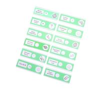 POPETPOP 12 pièces Lames de Microscope Préparées pour Échantillons Végétaux Spécimens avec Étiquettes Intégrées pour Garçon Fille et Étudiants Sciences Biologiques