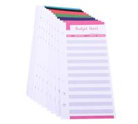 POPETPOP 12 pièces Lot de Budget Perforées pour des Dépenses Papier Planificateur Budgétaire Organiseur Pratique pour Financière et Professionnelle