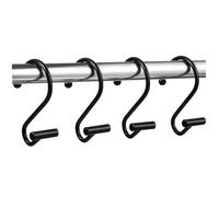 POPETPOP 12 pièces Lot de Crochets Rideaux S Électroplaqué Glissement Design pour Tringles Salle de Bain Anneaux Décoratifs Robustes et Silencieux