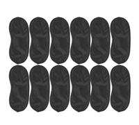 POPETPOP 12 Pièces Masque de Sommeil en Satin Noir à Deux Couches, | Bandeau Occultant la Lumière, Contour Ergonomique, Tenue Stable, Format Portable pour Hôtel et Sieste