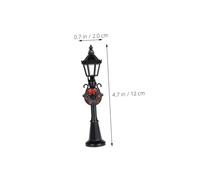 POPETPOP 12 Pièces Scale Outdoor Dollhouse Lamps Lightweight Decorative Village Lights for DIY Micro Landscape