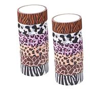 POPETPOP 12 rouleaux Ruban Washi Animaux Set de Décoratifs à Motifs pour Scrapbooking et DIY Tapes Adhésifs Multi Fonctions pour Journal et Album