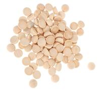 POPETPOP 120 Perles Demi-sphériques en Bois Naturel pour Loisirs Créatifs, Faciles à Colorer et Légères, pour Projets DIY et Décoration Artisanale