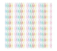 POPETPOP 1200 Trombones Colorés 33 MM Plastifiés Mix Couleurs Clips Bureau Polyvalents pour Organisation Marquage Pages et Fournitures Scolaires