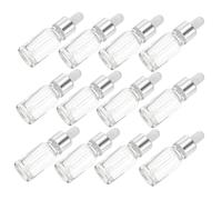 POPETPOP 12Pièces Bouteilles Verre pour Compte Étanches Flacons Rechargeables pour Mélanges Aromathérapie