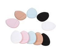POPETPOP 12pièces Houppette à Maquillage Pour Visage Mini-houppettes à Avec Lanière Houppette à Fond De Teint Facile à Nettoyer Transporter