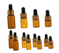 POPETPOP 12pièces Lot De Bouteilles Compte-gouttes Pour Huiles Essentielles Petites Bouteilles Compte-gouttes Verre Transparent Compte-gouttes Portables