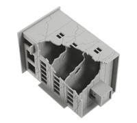 POPETPOP 144 en Plastique Modèle Réduit de Maison en Ruine pour Décor Ferroviaire Décoration de Ruines Urbaines pour Diorama Militaire