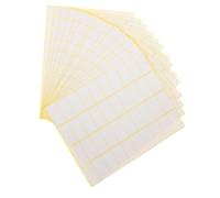 POPETPOP 15 feuilles Étiquettes Autocollantes Blanches Lot de Petites Étiquettes Adhésives Faciles à Écrire pour Prix Organisation et Classement Bureau Maison