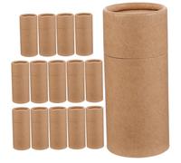 POPETPOP 15 pièces Boîte de Rangement Papier Kraft avec Couvercle pour Bouteilles Huile Essentielle Tube Carton Multi-usage pour Thé Parfum et Petits Objets Emballage Réutilisable Pratique