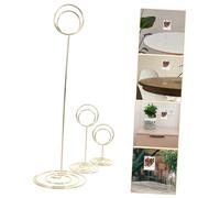 POPETPOP 15 pièces Supports pour Cartes et Photos Porte Noms et Numéros de Table Fil Clips Polyvalents pour Mariage Anniversaire et Décoration de Table