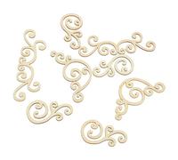 POPETPOP 16 Pièces Copeaux De Bois Pour La Décoration Confettis De Table Tiges Branches Pour Vase Guirlandes D'eucalyptus Ornement De Disque Rond Fausses Plantes Suspendues Tableau Plateaux