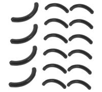POPETPOP 16 pièces Coussinets de Recharge Silicone Noir pour Recourbe Cils Doux et Faciles à Remplacer pour Maquillage des Yeux et Rehaussement des Cils