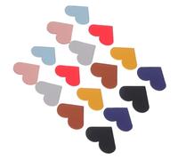 POPETPOP 16 pièces Lot de Marque-pages Angle Cuir PU Forme Cœur Colorés Accessoires Lecture Pratiques pour Enseignants Étudiants Coins Pages Résistants et Décoratifs