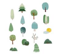 POPETPOP 16 Pièces Magnets Réfrigérateur Arbre PVC Magnétiques pour Tableau Blanc Décorations Compactes et Réutilisables pour Cuisine et Bureau
