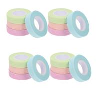 POPETPOP 16 Pièces Outil D'assistance pour Extensions de Cils Ruban Adhésif Perforé Respirant Vert en Tissus Non Tissés, Finition et Manipulation Facile pour Professionnels des Cils