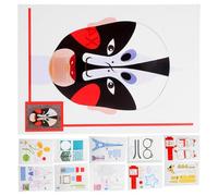 POPETPOP 17 pièces Dessin Papier Mold pour Garçon Fille DIY Créativité Lot Moules Double Face avec Plaque Plastique Transparente Pratique Garçon Fille