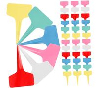 POPETPOP 175 pièces Étiquettes de Jardinage T Forme de T Multicolores pour Plantes Extérieures Réutilisables et Résistantes Marqueurs Faciles à Écrire pour Nommer Fleurs et Plantes