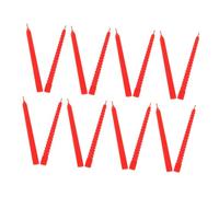 POPETPOP 18 Mini Bougies en Plastique Rouges pour Maison de Poupée - Accessoires Décoratifs Miniatures Coniques Lot de 18 Pièces Décor Romantique et Créatif pour Scènes Miniatures