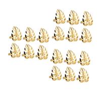 POPETPOP 18 Pcs Anneaux de Serviette Alliage Doré Décoratifs pour Table de Banquet Anneaux de Serviette Brillants et pour Réceptions et Usage