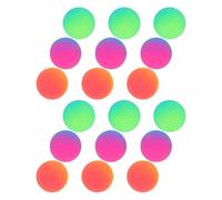 POPETPOP 18 Pcs Balles Rebondissantes Géantes Bicolores avec Finition Mate Antidérapante Jouets Caoutchouc pour Garçon Fille pour Fêtes Anniversaires et Sacs à Bonbons