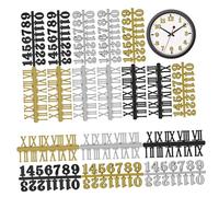 POPETPOP 18pièces Horloge Murale à Chiffres Romains Et Arabes Kit De Chiffres De Remplacement pour DIY Accessoires De Rechange Horloge
