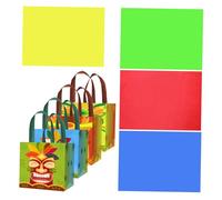 POPETPOP 1ensemble De Fête Hawaïens Non-tissé Avec Poignées De Colorés Pour Bonbons Collations Et Bricolage Design Tropical Pour Événements Plage