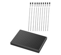 POPETPOP 1ensemble Support de Peinture Modèle avec Clips Crocodile Base Plastique Légère pour Maquettes Accessoires Loisirs Créatifs Kit Noir avec Pinces Color Clip pour Aérographe
