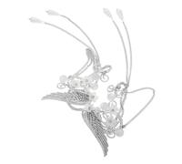 POPETPOP 1paire Flower Tassel Ear Cuffs Non Piercing Clip Earrings for Cosplay Fantasy Costume and Fairy Wedding Accessories