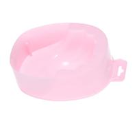 POPETPOP 1Pc Single-layer Soaking Bowl Nail Removal Bowl Rectangular Nail Care(Pink)