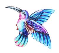 POPETPOP 1pièce Décoration Murale Simulée Hummingbird De Décoration Oiseau Pour Mur Ornement Élégant Bleu Profond Pour Intérieur Et Extérieur