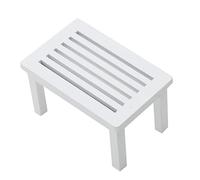POPETPOP 1pièce Tableau Miniature Émulation Table De Thé Décorative Blanc pour Maison De Poupée Et Accessoires De