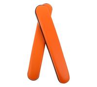 POPETPOP 2 Coussins D’accoudoirs Ergonomiques pour Fauteuil Roulant, Mousse Amovible Orange 22,5 Cm, Protège-bras Antidérapant pour Utilisateurs Seniors, Accessoires Confort Santé Mobilité