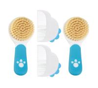 POPETPOP 2 Ensemble Brosse à Cheveux Douce pour Garçon Fille et Peigne Né Ensemble de Soins Capillaires pour Garçon Fille Cadeau de Naissance