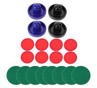 POPETPOP 2 Ensembles Accessoires pour Table de Air Hockey avec Palets et Pousseurs en Abs, Design Portable et Remplacement Facile, pour Jeux en Famille et Loisirs
