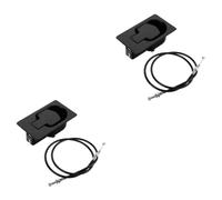 POPETPOP 2 Ensembles Boucle à Main pour Canapé Fauteuils Inclinables Partie Noir Les Pièces Tire Accessoire Chaises Inclinables Fauteuil Inclinable Fauteuil Salon Black Alliage D'aluminium
