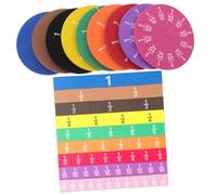POPETPOP 2 ensembles Cercles de Fractions Colorés Magnétiques Outils Mathématiques Éducatifs pour Garçon Fille Manipulatifs Didactiques pour Apprentissage des Fractions à École Maison