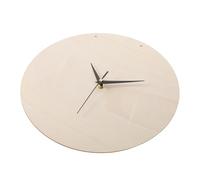 POPETPOP 2 Ensembles Fabriquez Votre Propre Horloge Murale Cadran Rond en Bois Beige, Kit de Mécanisme Flexible et Aiguilles Assorties pour Projets DIY Créatifs Couleur Aléatoire