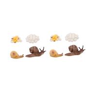 POPETPOP 2 Ensembles Figurines Éducatives Cycle de Vie Escargot Décorations Réalistes Plastique Pédagogique pour Garçon Fille Kit Apprentissage et Nature