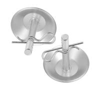 POPETPOP 2 Ensembles Kit de Patins Réglables Métal Antidérapants pour Chasse-Neige Accessoires Robustes pour Déneigement ATV avec Hauteur Adaptable