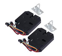 POPETPOP 2 Ensembles Lot de Verrous Électriques Magnétiques pour Armoire Serrure Électronique à Action Rapide Compatible Casiers Intelligents Boîtes aux Lettres et Machines Automatiques