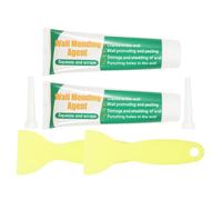 POPETPOP 2 Ensembles Pâte de Réparation Murale Blanche Résistante à L'eau Frottements Grattoir pour Petites Réparations Murales en Extérieur, Kit Complet