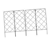 POPETPOP 2 Ensembles Pied De Vigne Grimpante Courgette Vignes Filet pour Plantes Treillis Végétal Enjeux des Stands Filet pour Jardin Les Soutiens Plantant Le Fer Black 2 Pièces * 2