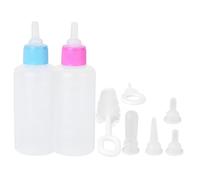 POPETPOP 2 Ensembles Set de Biberons pour Animaux Kit Alimentation pour Chiots et Non Sevrés Portable et Biberon Nourrisseur Sécurisé pour Chien et Chat