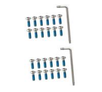 POPETPOP 2 Ensembles Set de Vis Inoxydable pour Fixation de Disque de Frein de Antivibration Haute Résistance Compatible VTT et de Route
