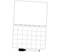 POPETPOP 2 ensembles Tableau Magnétique Frigo Planning Hebdomadaire Effaçable avec Stylo Organiseur Familial Aimanté pour Courses et Rappels Tableau Mémo Planning pour Réfrigérateur