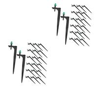 POPETPOP 2 Ensembles Tête D'arrosage pour Verger Pulvérisateur À Gazon Pulvérisateur De Peinture Ride Têtes D'arrosage D'irrigation De Pelouse Qui Fuit Buse Plastique Black 20 Pièces * 2